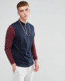 Relaxed-Contrast-Long-Sleeves-T-Shirt-With-Zip-Turtle-Neck-RO-2170-20-(1)