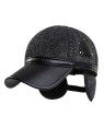 Unisex-Ear-Flap-PU-Leather-Woolen-Stripe-Baseball-Cap-RO-2339-20-(1)