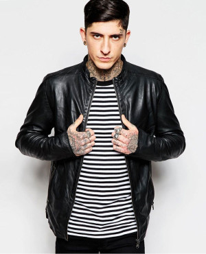 High Quality Fashion Design Pu Leather Jacket Motorcycle For Men