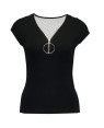 Black-Women-T-Shirt-With-Front-Zip-RO-2483-20-(1)