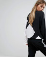 Custom-Chiffon-Panel-Sweatshirt-In-Black-And-White-RO-2989-20-(1)