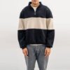 Custom-Men's-Half-Zip-Sherpa-Fur-Panel-Jacket-Premium-Teddy-Fleece-Pullover-RO-1045-25