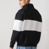 Custom Premium Men's Half Zip Panel Sweatshirt Jacket Fleece Pullover RO-1044-25