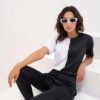 Custom T-Shirts Manufacturer Two Tone Plain & Printed Low MOQ RO-1055-25
