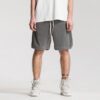 Custom-Unisex-Clipped-Corner-Washed-Sweat-Shorts-Manufacturer-RO-1054-25