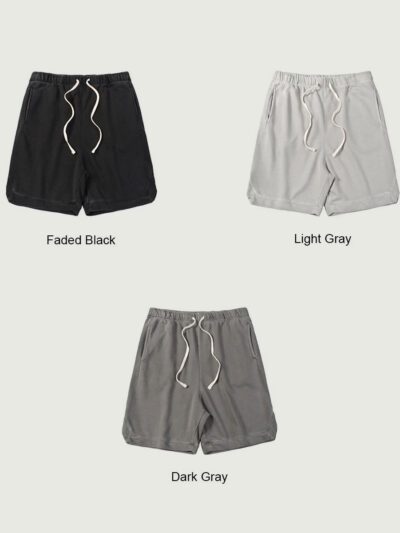 Custom-Unisex-Clipped-Corner-Washed-Sweat-Shorts-Manufacturer-RO-1054-25