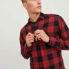 Heavyweight Check Flannel Shirt Customizable Outerwear RO-1034-25