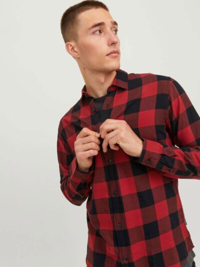 Heavyweight Check Flannel Shirt Customizable Outerwear RO-1034-25