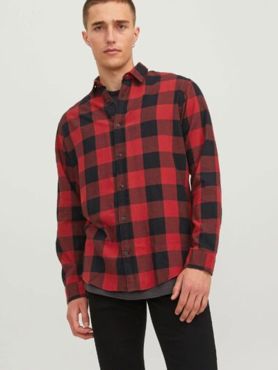 Heavyweight Check Flannel Shirt Customizable Outerwear RO-1034-25