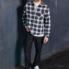 Men's Premium Check Flannel Shirts Custom Logo & Design Options RO-1032-25