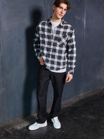 Men's Premium Check Flannel Shirts Custom Logo & Design Options RO-1032-25