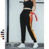 OEM Contrast Color Stripes Jogger Pants Unisex Custom Side Stripe Sweatpants RO-1053-25