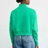 Custom Women Drop Shoulder Half Zip Crewneck Sweatshirt