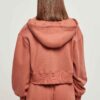 Custom Women's Zipper Short Hoodie Wholesale