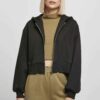 Custom Women's Zipper Short Hoodie Wholesale
