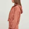 Custom Women's Zipper Short Hoodie Wholesale