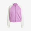 Girls Sporty Raglan Sleeve Zip Up Custom Logo Varsity Jacket