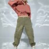High Quality Half Zipper Cropped Pullover with Kangaroo Pocket
