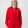 Premium Women Half Zip Drop Shoulder Tracksuit