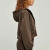 The Premium Essentials Zipper Cropped Hoodie
