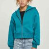 The Premium Essentials Zipper Cropped Hoodie