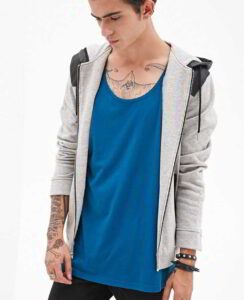 Cheap Stylish Hoodie with Zippers at Arms by Ready One