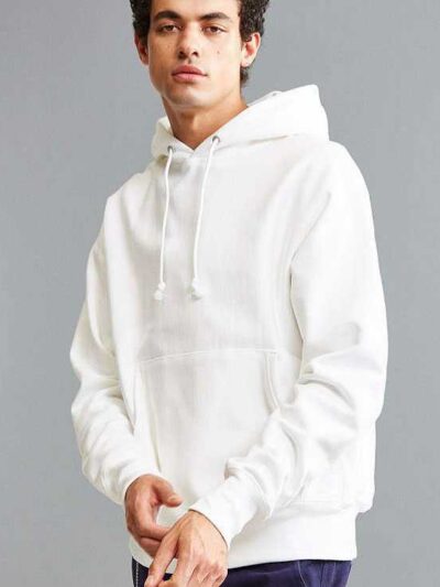 Soft gray hoodie with kangaroo pocket, ribbed hem, and cozy fleece lining