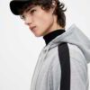 Vibrant custom stripes logo hoodies featuring premium fabric texture, sturdy stitching, and unique color blends.