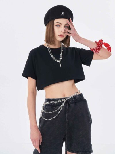 Custom Wholesale Women Crop Tops Manufacturing Factory RO-1080-26