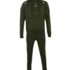 Distressed fleece tracksuits. Heavily textured, visible seams. Heathered grey & dark blue. Ribbed cuffs. Premium quality loun