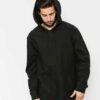 Soft-to-touch all-black custom hoodie with meticulous stitching and resilient fabric, perfect for all-around wear.
