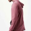 Charcoal fleece hoodie with sturdy stitching and silky texture, crafted by Ready One, showcasing soft fabric and a plush inte