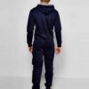 Close-up: Printed hooded onesie, high GSM fabric with visible textured weave. Detailed stitching, soft pastel tones, bulk man