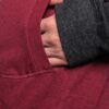 Oversized streetwear hoodie in premium cotton blend with ribbed cuffs and kangaroo pocket