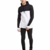 Soft heather grey hoodie with kangaroo pocket and ribbed trim in relaxed fit