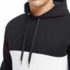 Soft heather grey hoodie with kangaroo pocket and ribbed cuffs