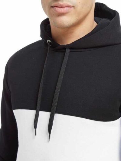 Soft heather grey hoodie with kangaroo pocket and ribbed cuffs