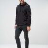Intricate stitching details on an Ash-grey Pullover Hoodie, fabricated from soft, durable ripstop fabric with private label e