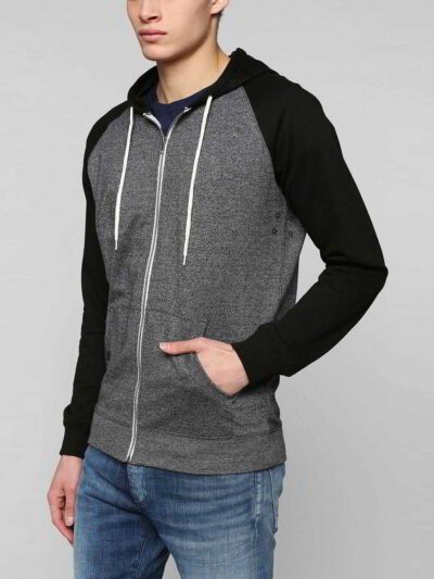 Streetwear hoodie showing soft fleece texture, clean seams. Casual hooded sweatshirt in neutral tone. Comfortable, relaxed fi