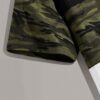 Men's crew neck tee featuring a color block camo pattern with bold letter graphics. Soft, breathable 100% cotton with clean s