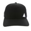 Close-up of a textured golf cap. Adjustable strap, detailed stitching, breathable sweatband. Pre-curved brim shades your eyes