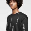 Men's crew neck t-shirt with all-over print. Soft, textured knit. Notice the reinforced double-stitched hem. Casual top. - Vi