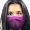 Vibrant assorted face masks. Soft, breathable fabric, meticulous stitching. Reusable cloth masks in blue, pink, and yellow hu