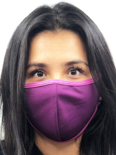 Vibrant assorted face masks. Soft, breathable fabric, meticulous stitching. Reusable cloth masks in blue, pink, and yellow hu