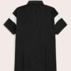 Black & White Contrast Panel Polo Shirt - Premium quality manufacturing view - View 2 of 2