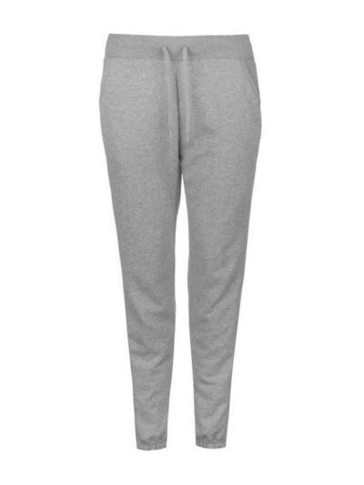 Women's grey fleece sweatsuit. Zipper front, split kangaroo pocket, ribbed cuffs and hem. Soft, plush texture. Visible qualit