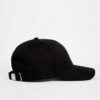 Close-up of a lightweight running cap. Notice the breathable mesh weave and reinforced stitching. Light grey color with subtl