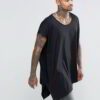 Stack of wholesale black t-shirts. Smooth knit, quality seams. Blank canvas for printing. Ideal for resale, soft feel. - View