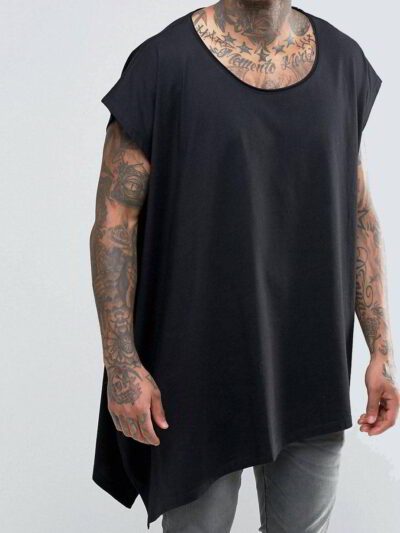 Stack of wholesale black t-shirts. Smooth knit, quality seams. Blank canvas for printing. Ideal for resale, soft feel. - View