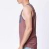 Chunky knit tank tops, bulk lot. Heavy ribbed texture, visible stitch detail. Soft, breathable summer tops in assorted neutra